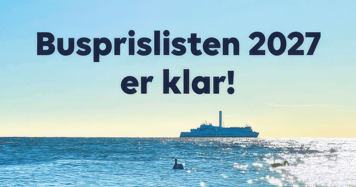 Scandlines busprisliste 2027